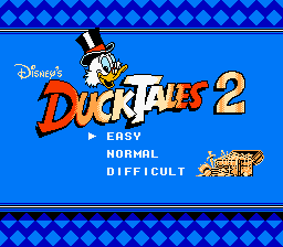 Disney's DuckTales 2 (NES) screenshot: Title screen.