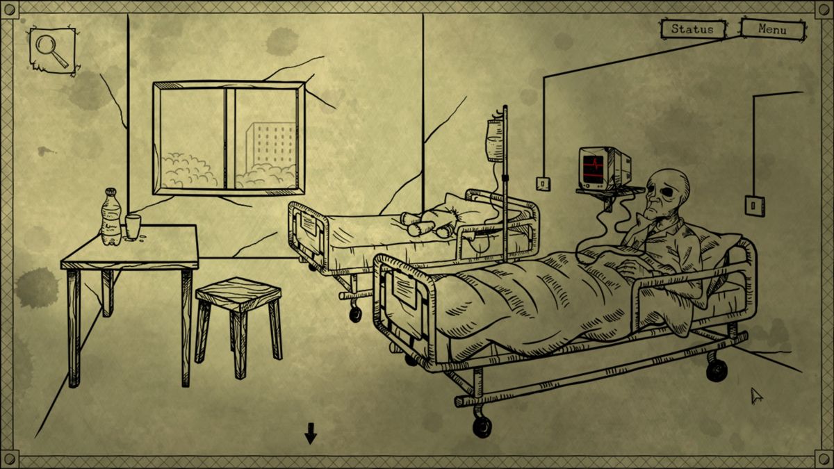 Bad Dream: Coma (Windows) screenshot: Things (and people) are looking gruesome inside the hospital
