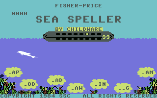 Sea Speller (Commodore 64) screenshot: Title screen