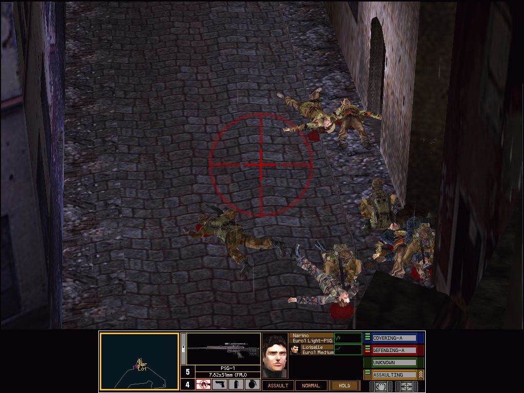 Tom Clancy's Rainbow Six: Rogue Spear (Windows) screenshot: Sniping