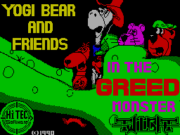 Yogi Bear & Friends in the Greed Monster: A Treasure Hunt (ZX Spectrum) screenshot: Title screen