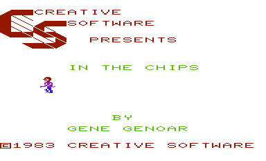 In the Chips (VIC-20) screenshot: Title screen