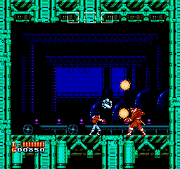 Shatterhand (NES) screenshot: First boss