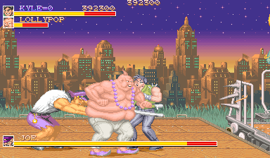Violent Storm (Arcade) screenshot: Fat guy