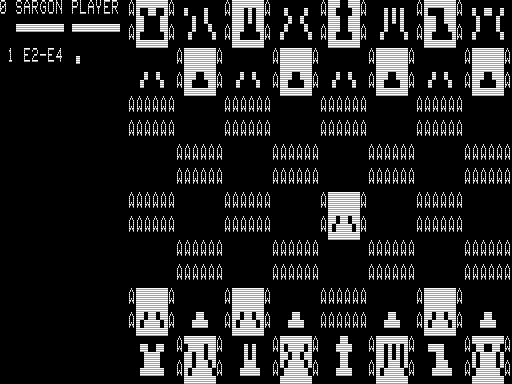 Sargon II (TRS-80) screenshot: Gameplay