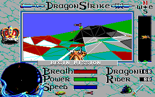 DragonStrike (DOS) screenshot: Demo (EGA)