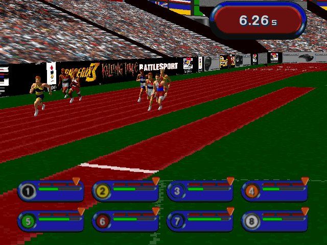 3DO Games: Decathlon (Windows) screenshot: Run in action