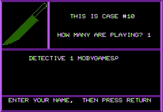 Screenshot of Mystery Master: Murder by the Dozen (Apple II, 1983 ...