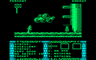 Biff (Amstrad CPC) screenshot: Pliers to collect.