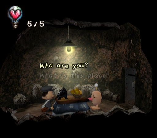Chulip (PlayStation 2) screenshot: One of the many meetings with the mysterious Underground Residents