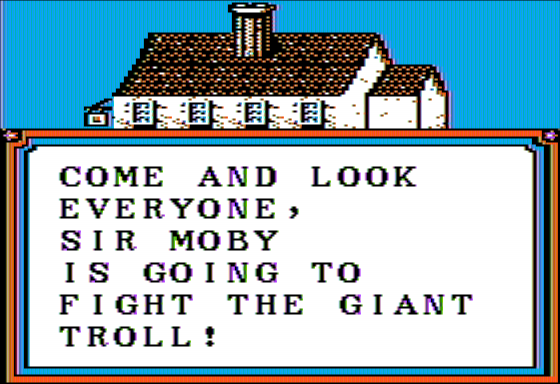 Chivalry (Apple II) screenshot: Wait, WHAT?