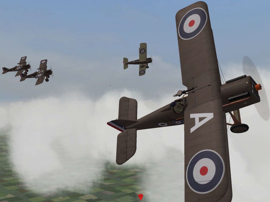 First Eagles: The Great War 1918 (Windows) screenshot: Flying with your wing