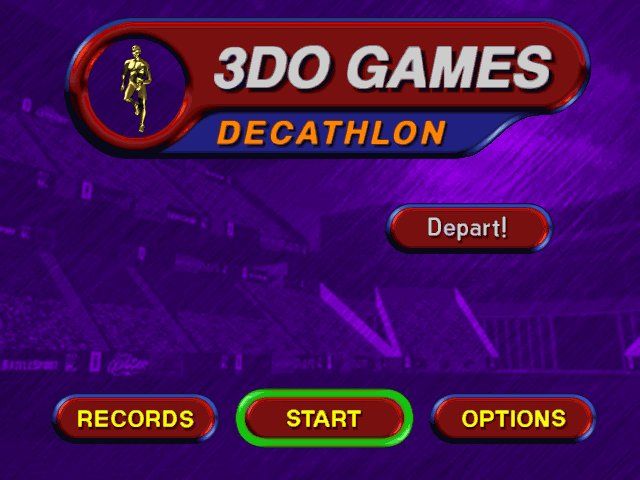 3DO Games: Decathlon (Windows) screenshot: Menu Screen