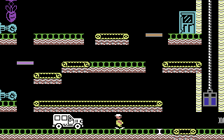 Wibstars (Commodore 64) screenshot: Deliver your items.