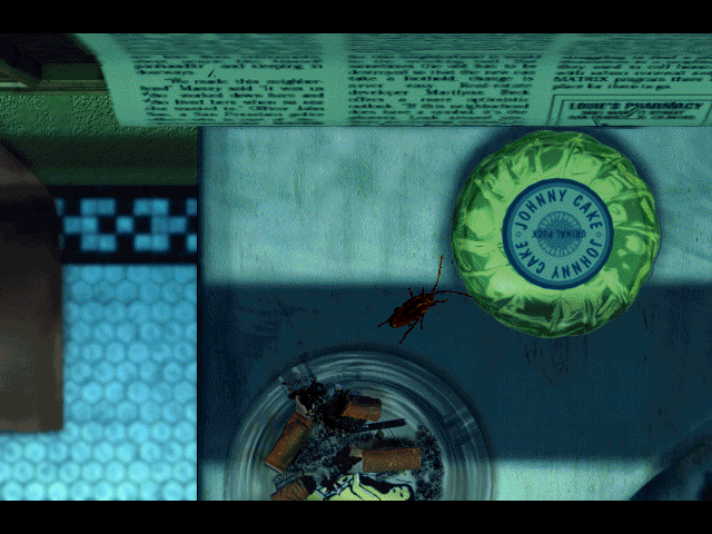 Bad Mojo: Redux (Windows) screenshot: Being a cockroach gives you insight in all those details one might miss as a human.