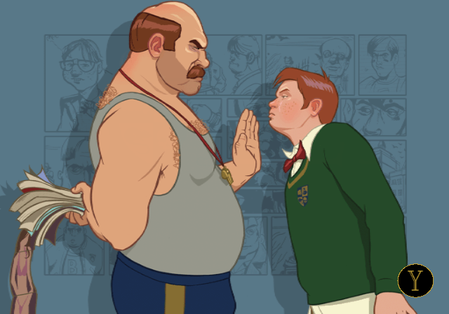 Bully (PlayStation 2) screenshot: One of the several stylish loading screens