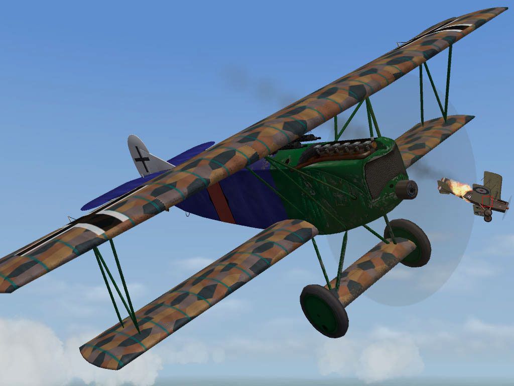 First Eagles: The Great War 1918 (Windows) screenshot: German pilot victorious