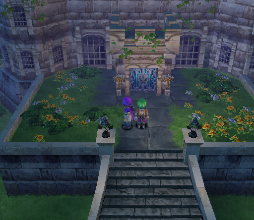 Dragon Quest V: Tenkū no Hanayome (PlayStation 2) screenshot: Reached a majestic palace