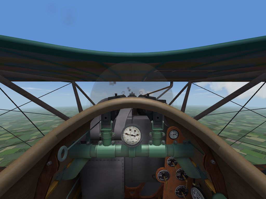 First Eagles: The Great War 1918 (Windows) screenshot: Additional aircraft cockpit from Expansion Pack 1