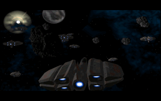 Abaron (DOS) screenshot: The cutscenes are a mix between rendered assets...