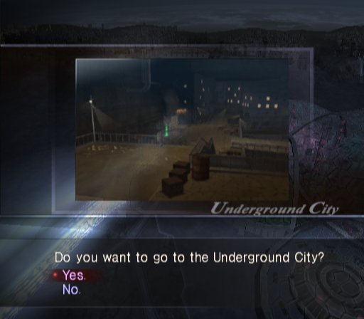 Shin Megami Tensei: Digital Devil Saga 2 (PlayStation 2) screenshot: Each district comes with a short presentation