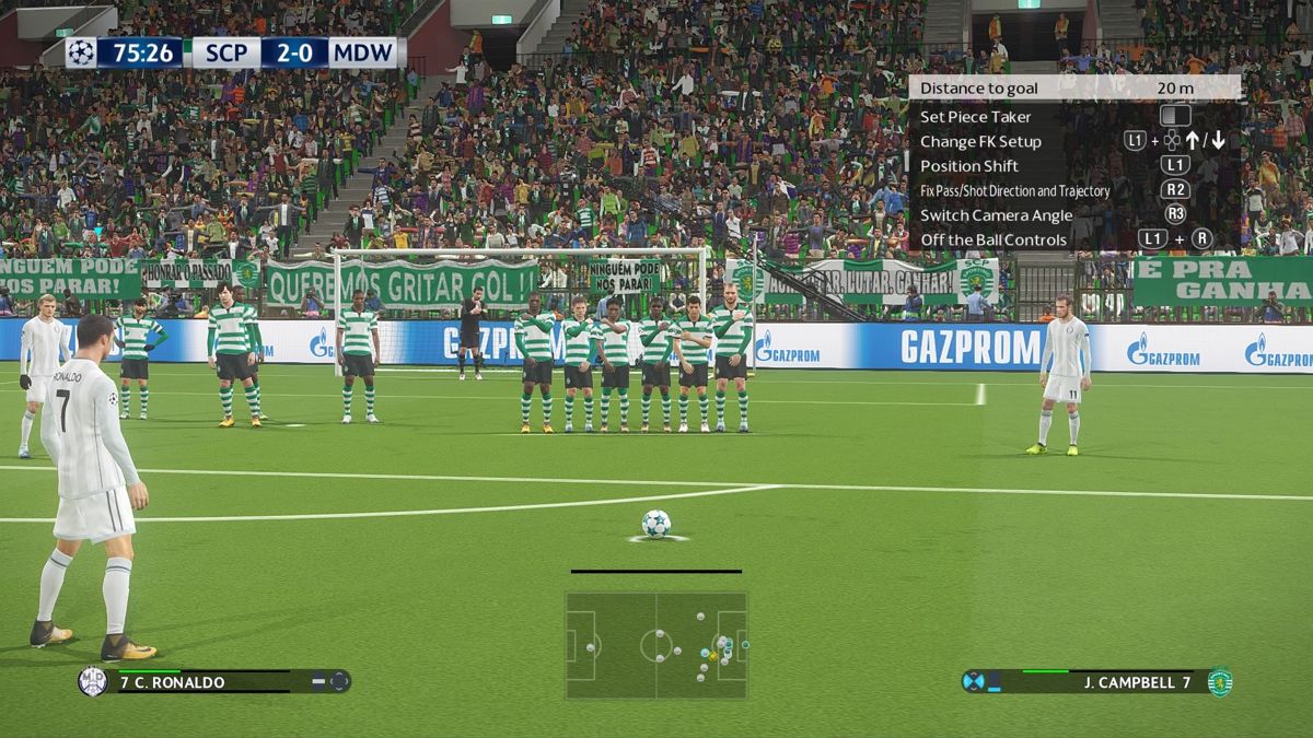 Screenshot of PES 2018: Pro Evolution Soccer (PlayStation 4, 2017) -  MobyGames