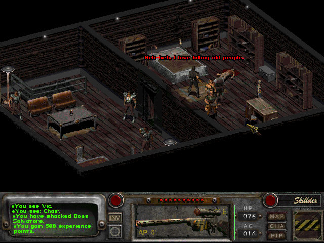 Fallout 2 (Windows) screenshot: Good or Evil, it's all up to you