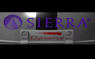 Front Page Sports: Football Pro '95 (DOS) screenshot: Sierra / Dynamix logos located on the player's helmet