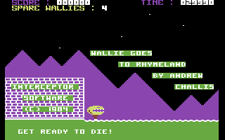 Wallie Goes to Rhymeland (Commodore 64) screenshot: Visiting Rhymeland.