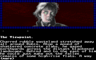 Mindfighter (Atari ST) screenshot: Starting point meeting the professor