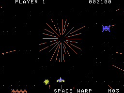 Gorf (ColecoVision) screenshot: Space warp