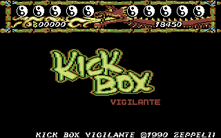 Kick Box Vigilante (Commodore 64) screenshot: Title Screen.