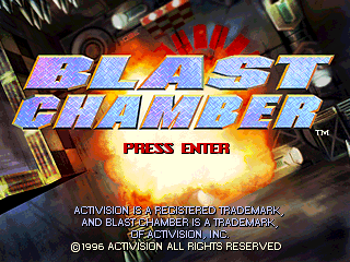 Blast Chamber (DOS) screenshot: Title Screen