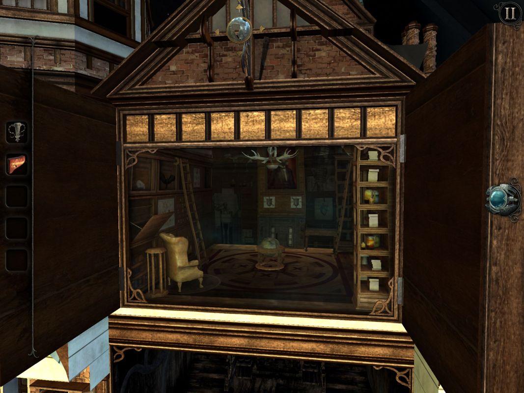 The Room: Old Sins (iPad) screenshot: External view of the Curiosity Room before entering