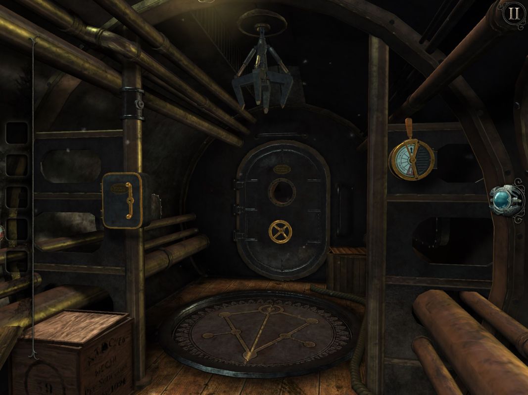 The Room: Old Sins (iPad) screenshot: Inside the submarine model