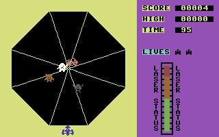 Exodus (Commodore 64) screenshot: Here come the escapees