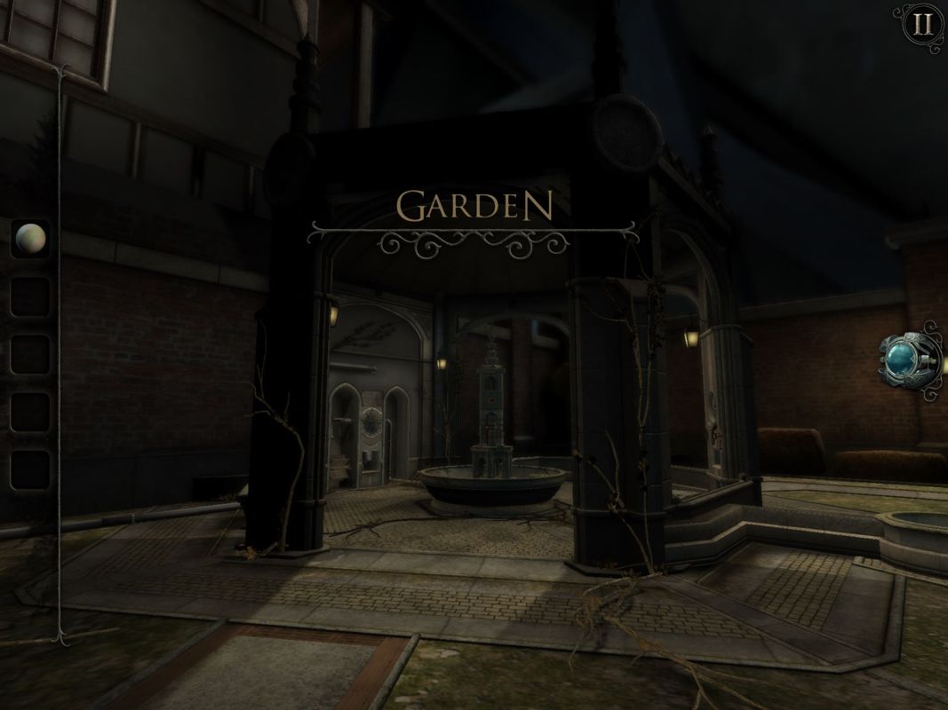 The Room: Old Sins (iPad) screenshot: Entering the Garden