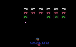 Gorf (Atari 2600) screenshot: Astro battles