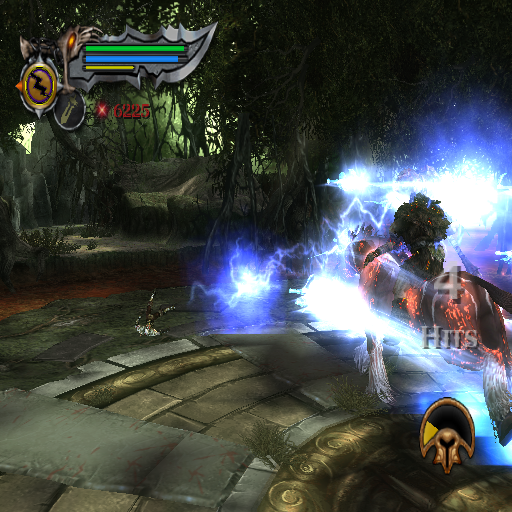 God of War II (PlayStation 2) screenshot: Another day, another boss battle...