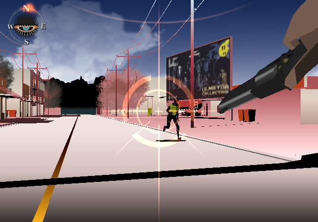 Run enemy. Killer7 Gameplay.