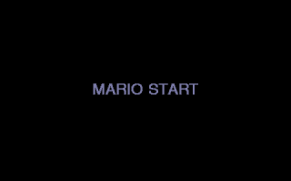 Mario & Luigi (DOS) screenshot: New game start screen