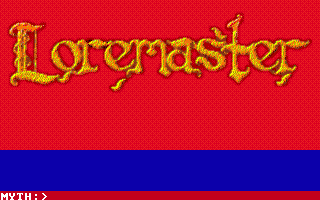 Loremaster (DOS) screenshot: Title screen