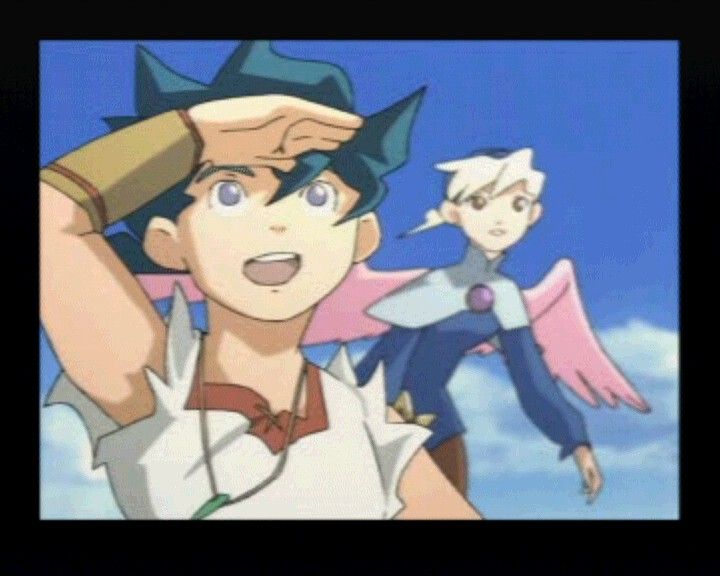 Breath of Fire IV (PlayStation) screenshot: Ryu and Nina in the opening animation