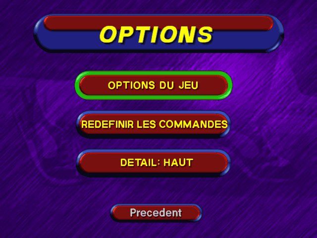 3DO Games: Decathlon (Windows) screenshot: Option Screen