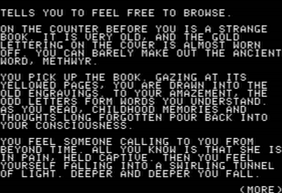 Forbidden Castle (Apple II) screenshot: Introduction