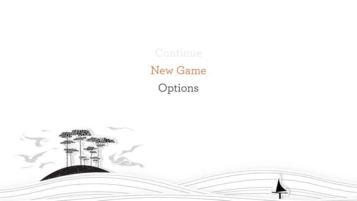 Blackwood Crossing (PlayStation 4) screenshot: Main menu