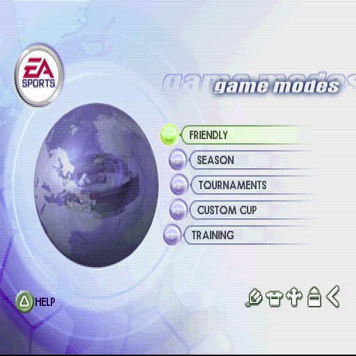 FIFA 2001: Major League Soccer (PlayStation) screenshot: The player can play friendly matches between any two teams from all over world. All leagues and tournaments are available too