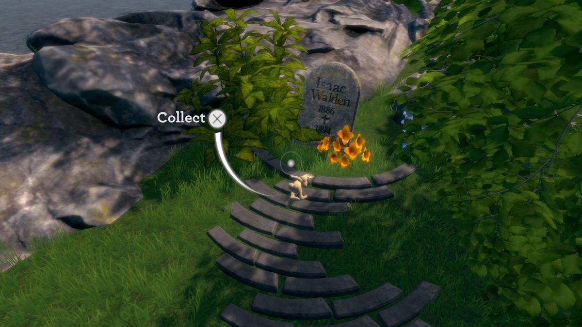 Blackwood Crossing (PlayStation 4) screenshot: A small grave