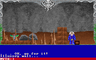 Loremaster (DOS) screenshot: Not everything is as it first appears!