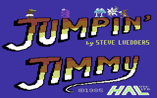 Jumpin' Jimmy (Commodore 64) screenshot: Title Screen.